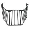 Tarc de siguranta modular cu 3 panouri, metal negru, Noma N93491 - Porti si Tarcuri de Siguranta - Mercaton Store