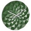 Ceas geometric de precizie, analog, de perete, creat de designer, model DIAMOND, verde metalic, TFA 60.3063.04 - Ceas de Perete - Mercaton Store