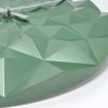 Ceas geometric de precizie, analog, de perete, creat de designer, model DIAMOND, verde metalic, TFA 60.3063.04 - Ceas de Perete - Mercaton Store