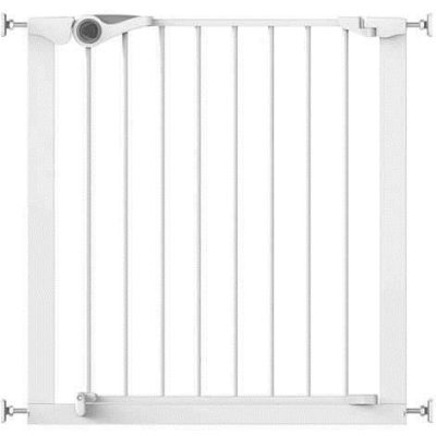 Poarta de siguranta MCTN93439 Easy Fit, presiune, 75-82 cm, metal alb, - Porti si Tarcuri de Siguranta - Mercaton Store