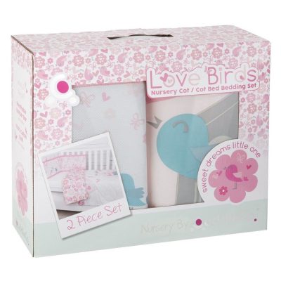 Set de pat 2 piese pentru bebelusi Comfi-Dreams Lovebirds 843022 - Paturici Bebe - Mercaton Store