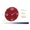 Ceas de perete colorat, analog, creat de designer, model CONTOUR, rosu, MCT60.3047.05, 350 x 35 mm - Ceas de Perete - Mercaton Store Ceas de perete colorat, analog, creat de designer, model CONTOUR, rosu, MCT60.3047.05, 350 x 35 mm - Ceas de Perete - Mercaton Store