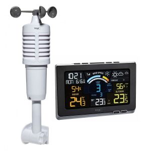 Statie meteo digitala Spring Breeze cu senzor extern wireless de temperatura, umiditate, viteza vant TFA 35.1140.01 - Statii Meteo - Mercaton Store
