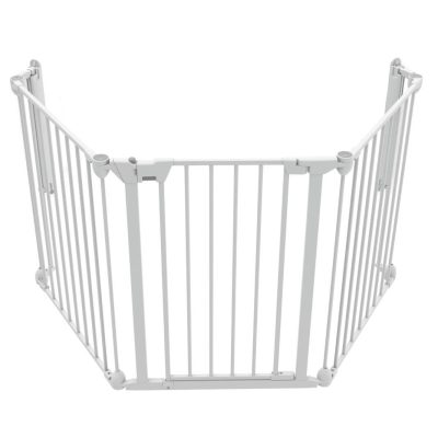 Tarc de siguranta modular cu 3 panouri, metal alb, Noma N94054 - Porti si Tarcuri de Siguranta - Mercaton Store