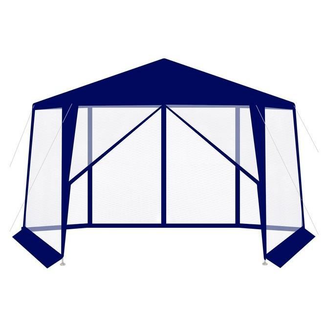 bleeding USA Merchandising Pavilion pentru gradina/terasa, cadru metalic, impermeabil, cu plasa de  tantari, albastru, 4x1.95x2.5 m - Mercaton Store