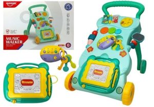 Antepremergator multifunctional pentru bebe, cu centru de activitati, turcoaz MCT 5996 - Premergatoare - Mercaton Store