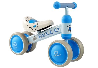 Bicicleta fara pedale, cu roti duble, pentru copii, Blue Bello MCT 5263 - Biciclete - Mercaton Store