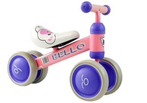 Bicicleta fara pedale, cu roti duble, pentru copii, Pink Bello MCT 5262