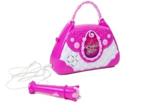 Gentuta karaoke roz, cu microfon si USB, pentru fetite MCT 7829