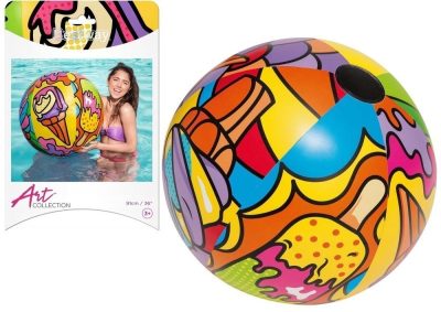Minge gonflabila de plaja si piscina, multicolora, 91 cm, Bestway MCT, 31044 - Jucarii si Accesorii inot - Mercaton Store