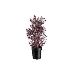 Planta decorativa artificiala roz, ghiveci cu flori, 60 cm, GLN 251K