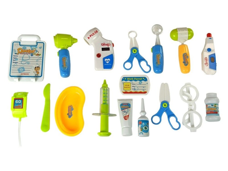Set trusa doctor, tip carucior pentru copii, cu accesorii de jucarie, multicolor MCT 5929 - Jucarii interactive - Mercaton Store