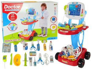Set trusa doctor, tip carucior pentru copii, cu accesorii de jucarie, multicolor MCT 5929 - Jucarii interactive - Mercaton Store