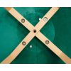 Scaun stil scandinav, lemn, velur, verde, 49x60x82 cm, Bari - Scaune pentru Casa - Mercaton Store