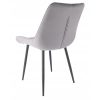 Scaun stil scandinav, metalic, velur, gri, 53x63x83 cm, Misty - Scaune pentru Casa - Mercaton Store