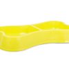 Castron dublu pentru hranire animale de companie, 0.15 L, Galben - Castroane si Adapatoare Animale - Mercaton Store