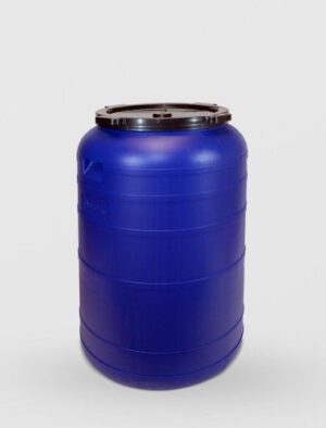 Bidon 250 litri, cu capac prin infiletare, Plastic Albastru - Bidoane si canistre pentru depozitare - Mercaton Store