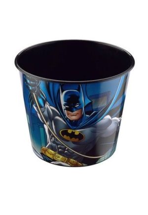 Bol pentru popcorn din plastic, 2 L, 17 x 14 cm, Model Batman - Boluri si Castroane - Mercaton Store