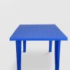 Masa fixa pentru gradina plastic patrata albastra 90X90X75 - Seturi Mobilier Gradina - Mercaton Store