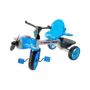 Tricicleta pentru copii, cu elice, lumina si muzica, albastru