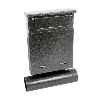 Cutie postala, cu loc pentru ziar, auriu, format B6, 23x6.5x33.5 cm, Damech - Cutii postale - Mercaton Store
