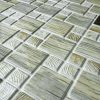 Panou decorativ, PVC, model mozaic, striat, nuante gri, 96x48.5 cm - Placi decorative - Mercaton Store