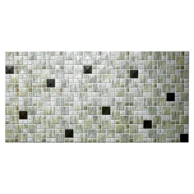 Panou decorativ, PVC, model mozaic, striat, nuante gri, 96x48.5 cm - Placi decorative - Mercaton Store