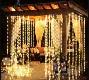 Instalatie de Craciun digitala Smart, perdea luminoasa multicolora controlata din aplicatie telefon,  210 leduri, 3x2M, MCT-62M - Instalatii de Craciun - Mercaton Store