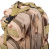 Rucsac tactic militar, Capacitate 30L, Impermeabil, Nuante Bej Camuflaj, 43x24x25 cm - Mercaton - Mercaton Store