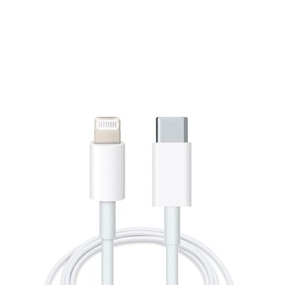 Cablu de date Premium Type-C / Lighting, compatibil cu dispozitivele Iphone si Macbook-uri, Fast Charging, 1m, 2A, Viteza 10 Gbps, Alb - Cablu de Date si Incarcare Telefoane - Mercaton Store