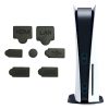Set 7 capace din silicon pentru protectie porturi consola PlayStation 5, Negru - Alte Accesorii - Mercaton Store