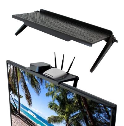 Suport pliabil de depozitare pentru TV sau Monitoare LCD, Maxim 4 Kg, Negru, 30 x 11 x 3 cm - Mercaton - Mercaton Store