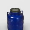 Bidon 20 litri, cu capac prin infiletare si manere, Plastic Albastru sau Alb - Bidoane si canistre pentru depozitare - Mercaton Store