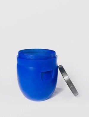 Bidon 23 litri, gura mare, cu capac prin infiletare, Plastic Albastru - Bidoane si canistre pentru depozitare - Mercaton Store