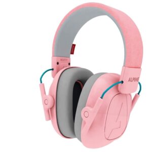 Casti antifonice pliabile pentru copii 5-16 ani, ofera protectie auditiva, SNR 25, roz, ALPINE Muffy Kids Pink ALP26481