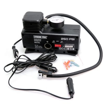 Compresor aer auto 230V / 12V 250PSI cu manometru, Strend Pro - Compresoare si Pompe - Mercaton Store