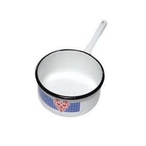 Cratita emailata, decotara cu coada ,semiadanca, 20 cm - Oale, Cratite si tigai - Mercaton Store