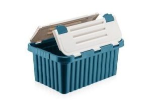 Cutie depozitare 18 L, cu capac incorporat, din plastic color - Cutii Depozitare - Mercaton Store