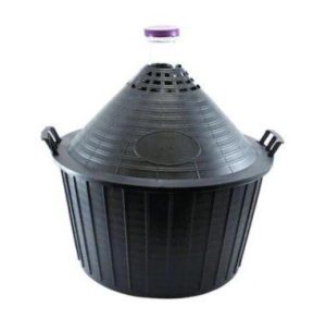 Damigeana mare, 34 Litri din sticla, cos din plastic - Bidoane si canistre pentru depozitare - Mercaton Store