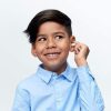Dopuri de urechi antifonice reutilizabile pentru copii 3-12 ani, transparente, protectie zgomote SNR 25, previn patrunderea apei in ureche, ALPINE Pluggies Kids ALP23541 - Mama si Copilul - Mercaton Store