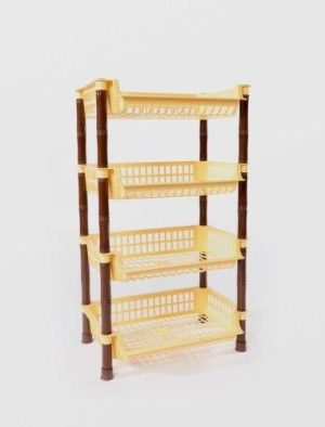 ETAJERA PLASTIC 4 NIVELE  70 X 41X 29 DIVERSE CULORI - Sifoniere si dulapuri - Mercaton Store