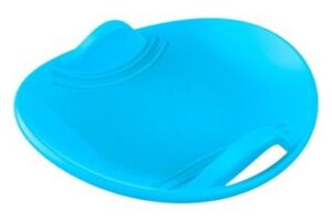 Sanie pentru copii, rotunda, din plastic, albastra, 60x59x11 cm, 12877 - Saniute - Mercaton Store