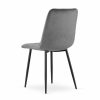 Scaun bucatarie/living, Mercaton, Lava, catifea, metal, gri si negru, 43x51x90 cm - Scaune pentru Casa - Mercaton Store