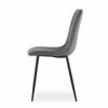 Scaun bucatarie/living, Mercaton, Lava, catifea, metal, gri si negru, 43x51x90 cm - Scaune pentru Casa - Mercaton Store
