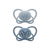 Set 2 Suzete MyButterfly din silicon, forma anatomica, simetrica, tetina ortodontica flexibila, cu cutie de transport si sterilizare, 16 - 32 luni, nip first moments 31612 - Alimentatie - Mercaton Store