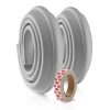 Set 2 benzi de protectie universala din spuma poliuretan pentru muchii si colturi, rezistente la muscaturi, gri, 2 x 1 m, Reer 82041 - Mama si Copilul - Mercaton Store