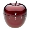 Timer analog pentru bucatarie APPLE, forma mar, otel inoxidabil, rosu, TFA 38.1030.05 - Alimentatie - Mercaton Store