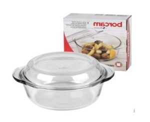 Vas termorezitent + capac BORCAM 59023 - Oale, Cratite si tigai - Mercaton Store