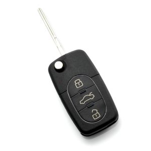 Audi - carcasa cheie tip briceag cu 3+1 butoane (1 buton de panica) si baterie 1616 - CARGUARD - Carcase de chei - Mercaton Store