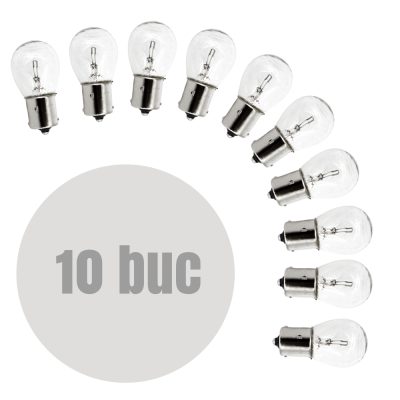 Bec auto P21W - BA15s 12V 21W -  set de 10 - CARGUARD - Becuri auxiliare - Mercaton Store